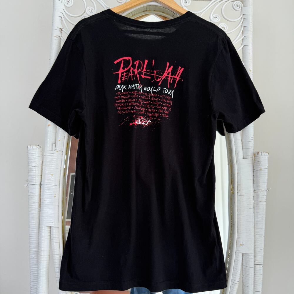 Pearl Jam Red Mosquito Shirt Mens Medium XL 2024 Dark Matter Tour Merch Tee Band